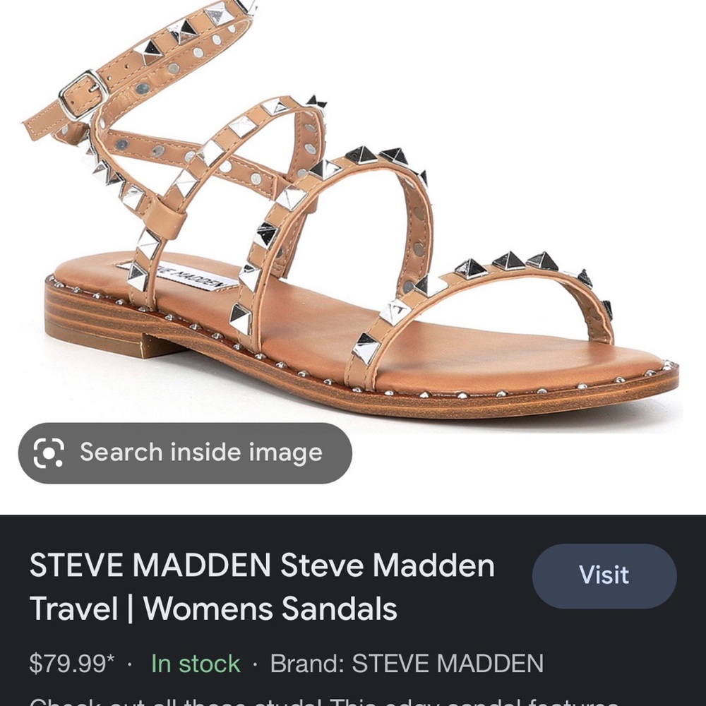 Steve Madden travel studded sandals